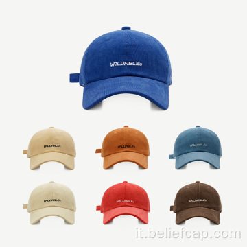 Logo ricamato da personalizzazione ricamato Top Top Brown Cappello